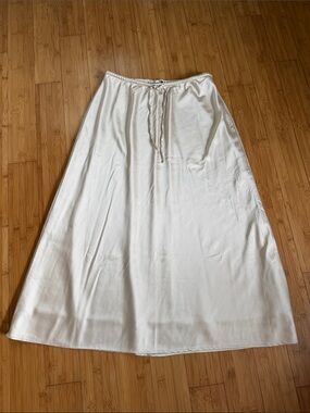 Abercrombie & Fitch Cream A-Line Maxi Skirt